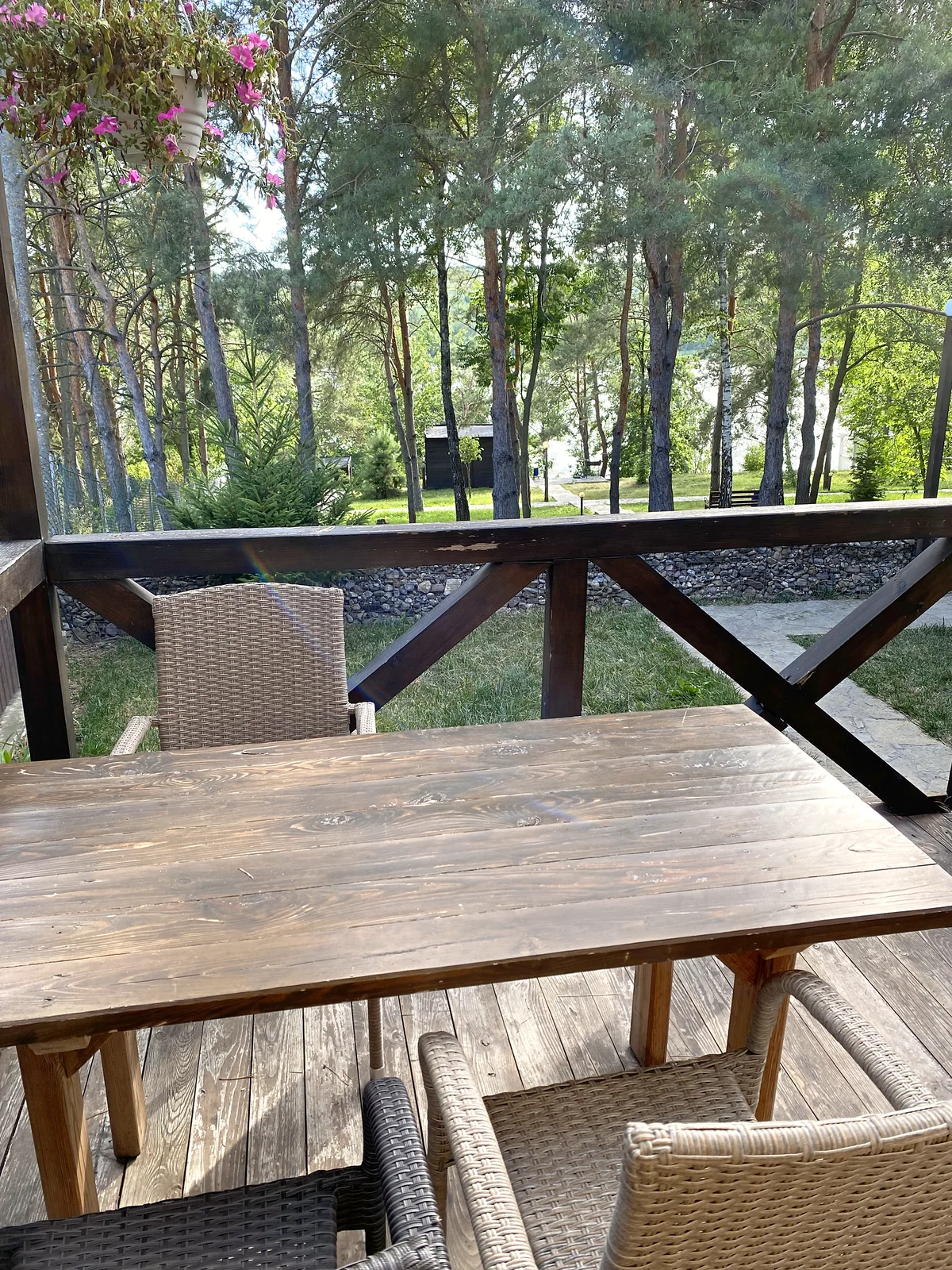 Terrace and pool