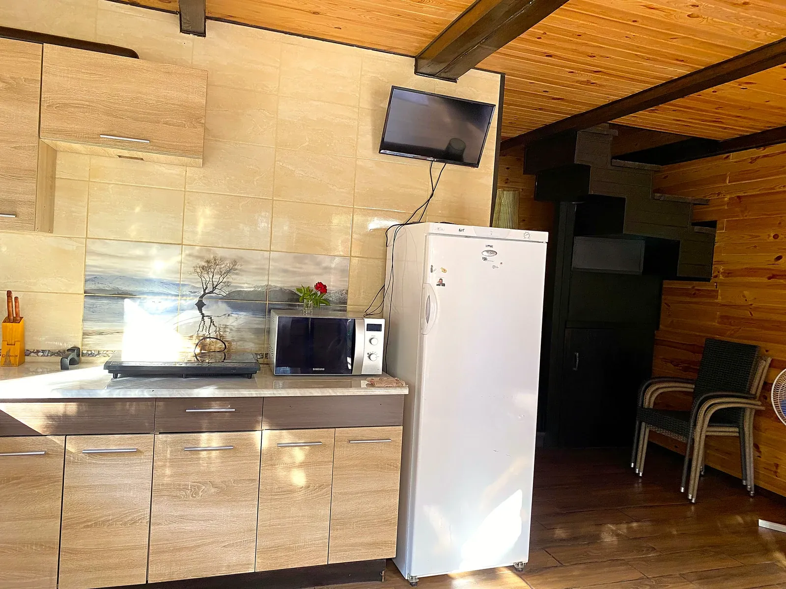 Kitchen and TV